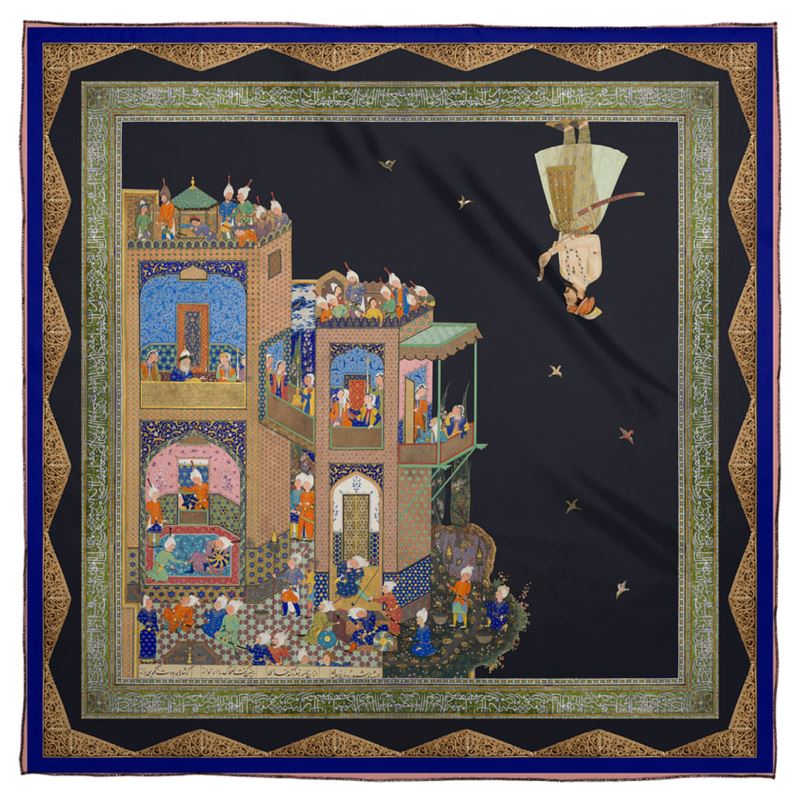The Mughal Prince Silk Scarf