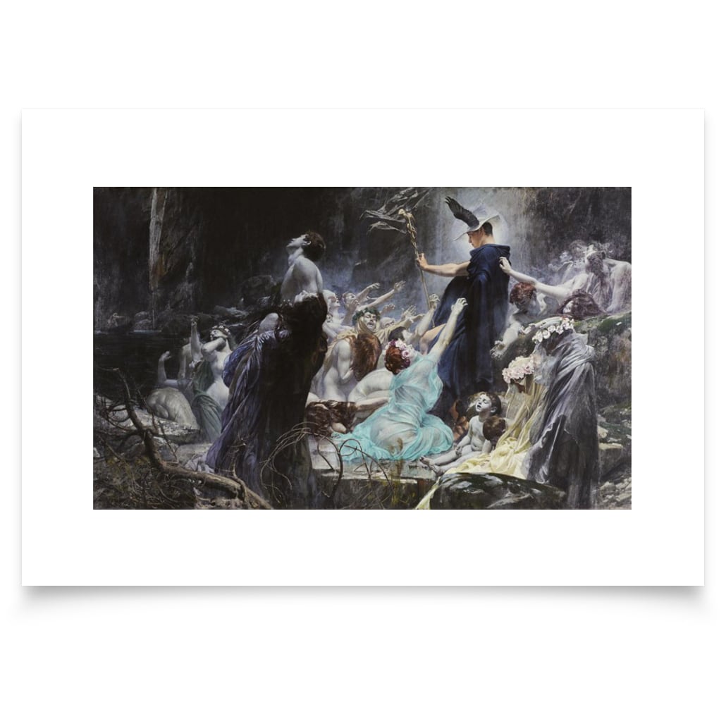 Souls on the banks of the Archeron, Hahnemühle Print
