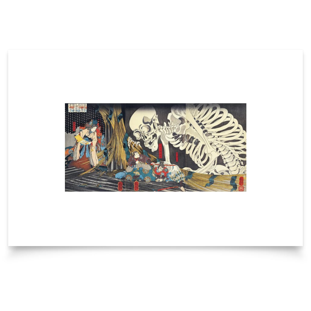 Takiyasha and the Skeleton, Hahnemühle Print